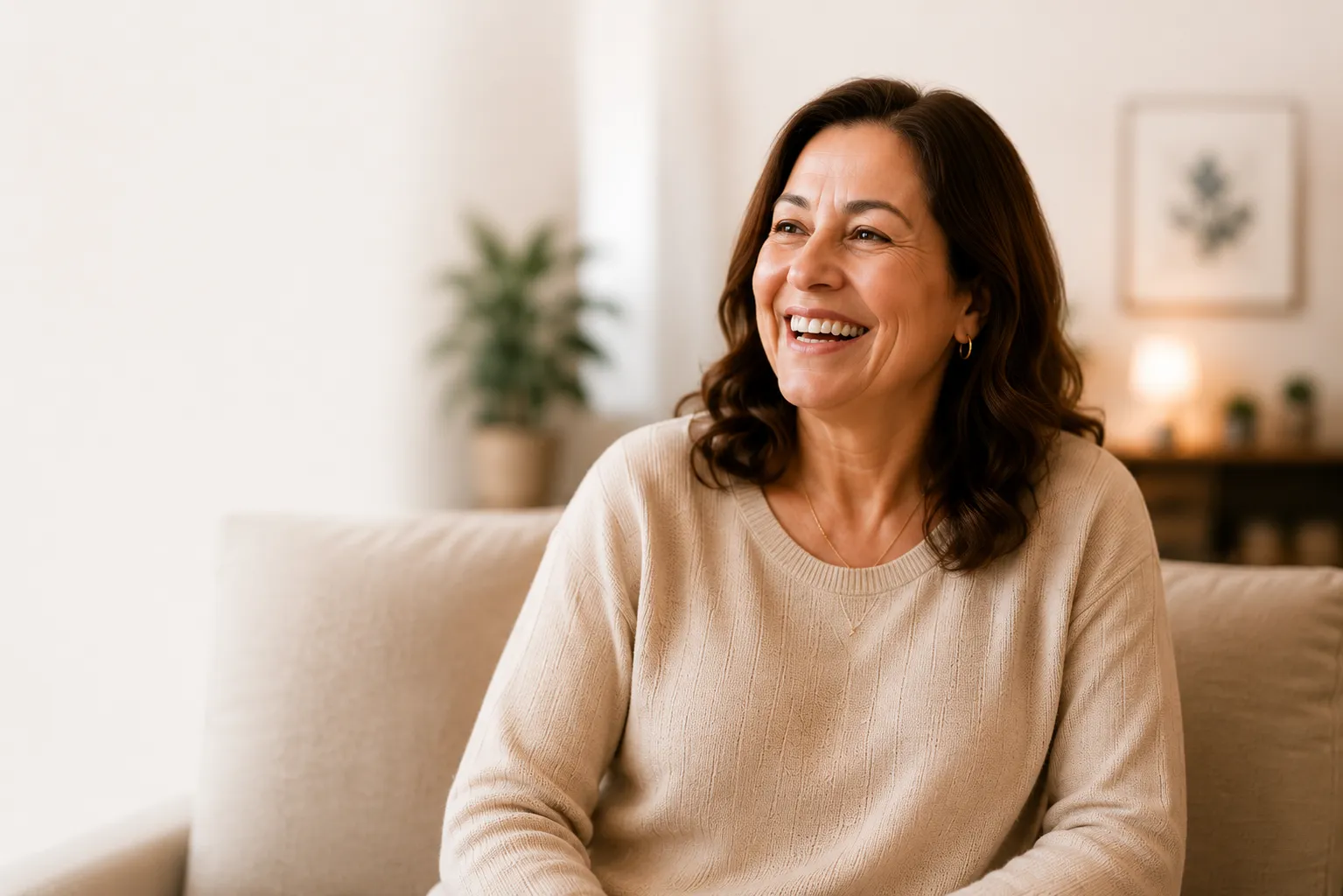 A happy patient at Modesto Dentistry And Implants
