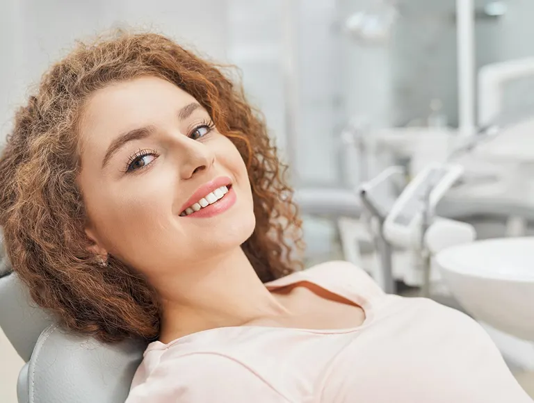 Happy patient smiling